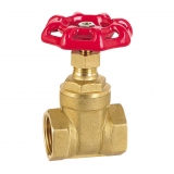 Brass gate valve